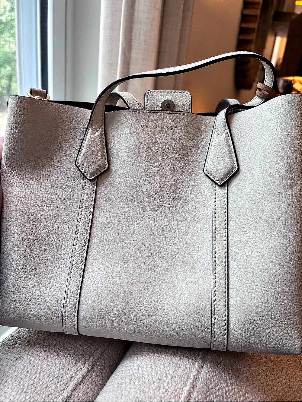 Tory Burch Perry Triple-Compartment Tote Pink